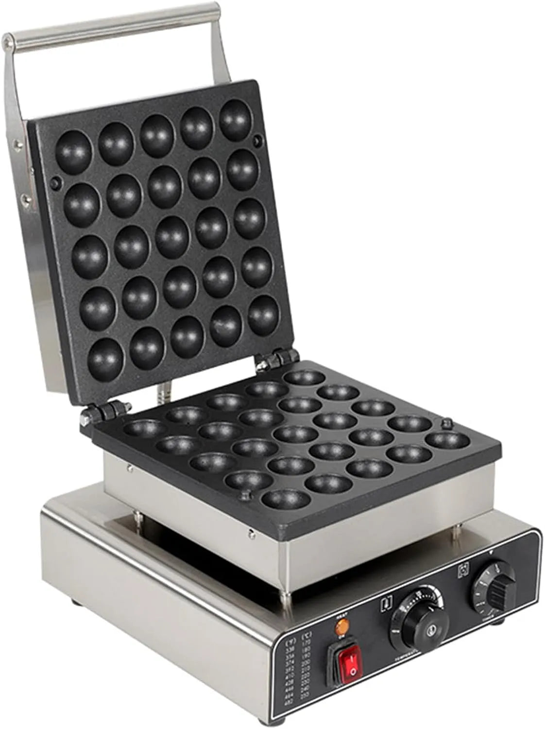 Elektrische pannenkoekenmaker anti-aanbak instelbare temperatuur ideaal voor pannenkoeken muffins en poffertjes met 1750 W en voor pannenkoeken