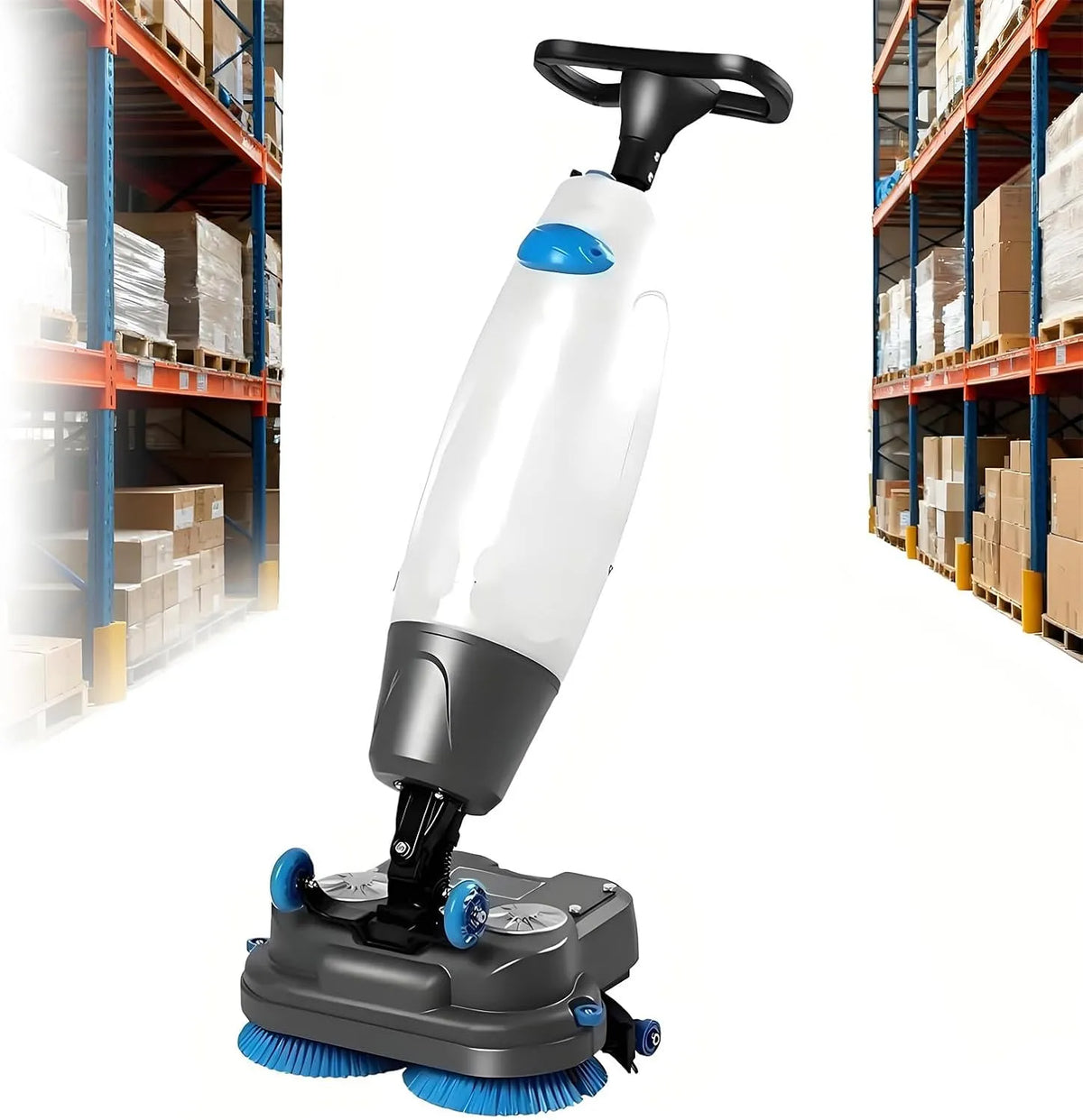 Vloerschrobmachine met 17 inch, 18 inch, 0-350 RPM, 36V, 80 minuten en 3-in-1