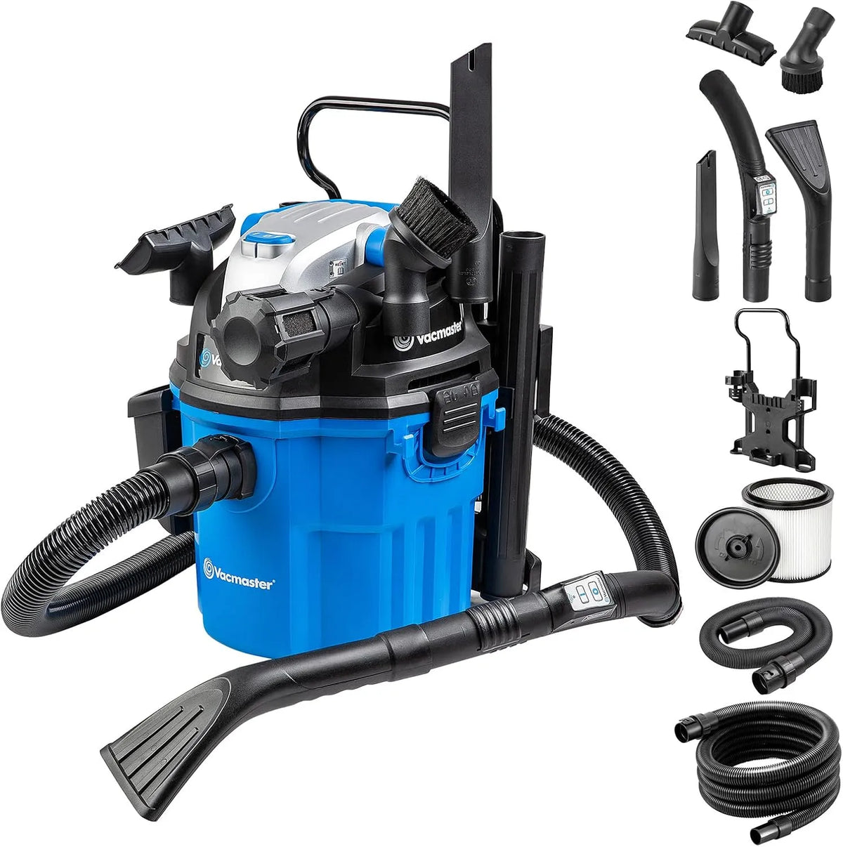 Nat- en droogzuiger, 1500 W, keuken, auto, blaasfunctie, 18L, tapijt, tuinbladeren, Vacmaster WM1518R