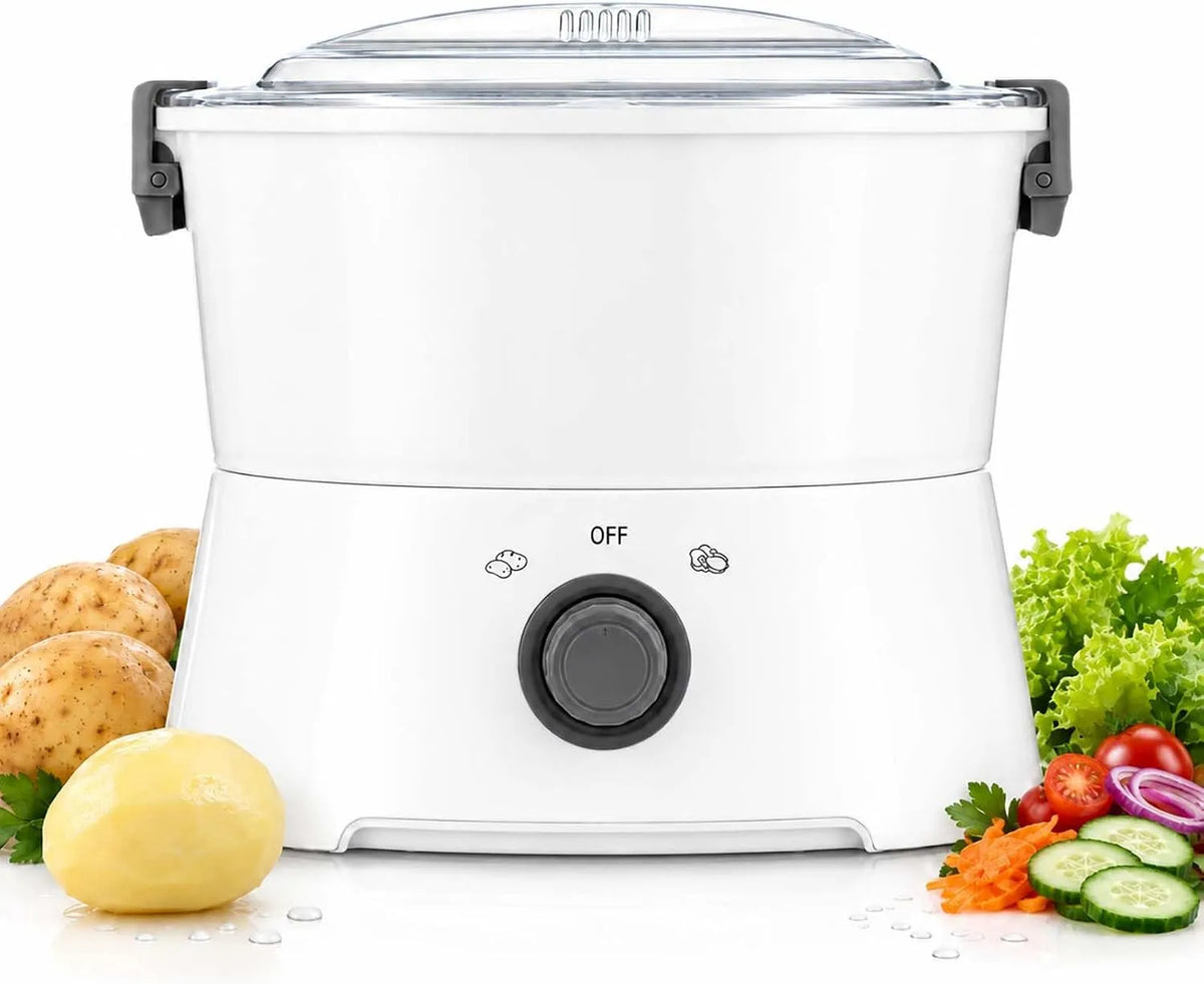 Droger met 28,3 x 23,6 cm, 2–3 minuten, RVS en wit, Elektrische schiller