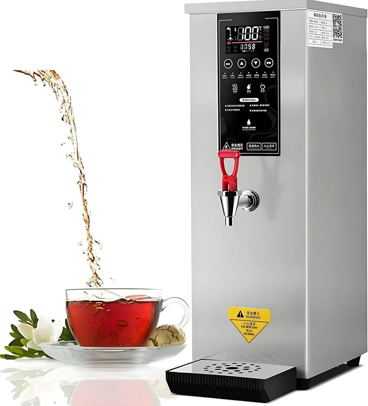 Waterkoker met 8l, 221 x 400 x 640mm, 700 x 430 x 290mm, 60L, 3000 W, 110V, 8,5kg en 24 uur