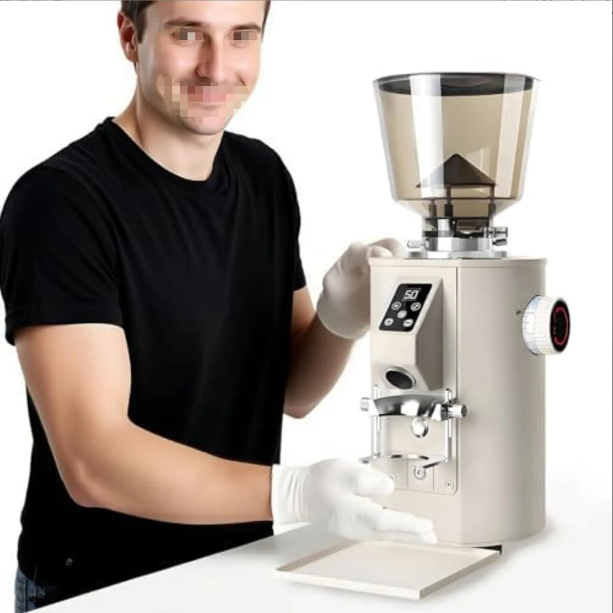 Haakse slijper, 350 W, LED-display, 64mm, Commerciële koffiemolen