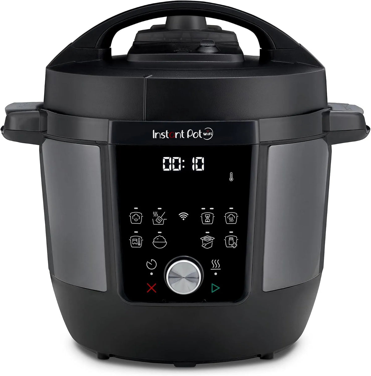 Snelkookpan, 5,7 l, 9-in-1, geborsteld RVS, spaarpan, rijstkoker, sauteermachine, yoghurtmaker, voedselwarmer, stoompan