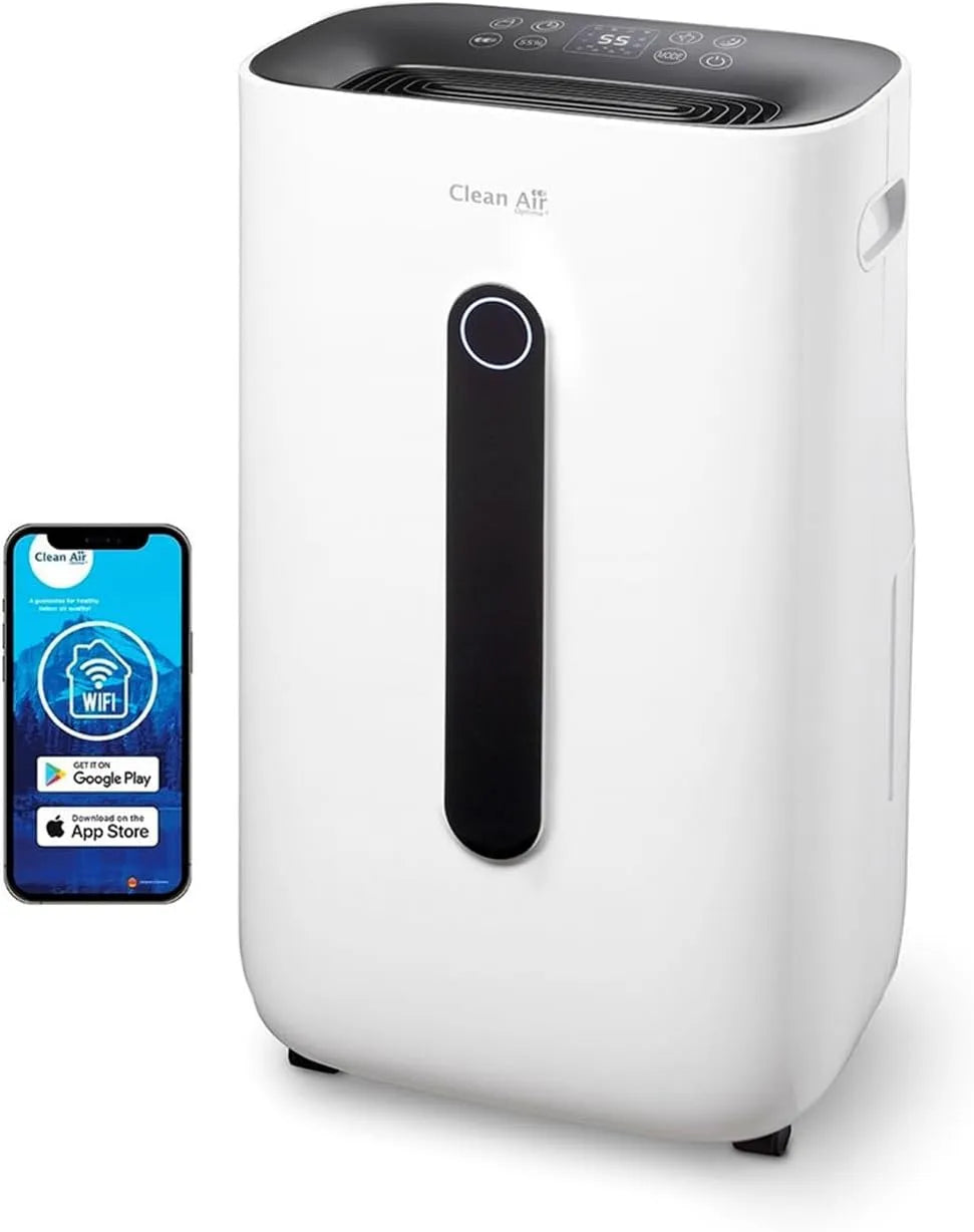 Luchtontvochtiger CA-706 met 70m2, 30°C, app-bediening, HEPA-filter en ontvochtigingsfunctie