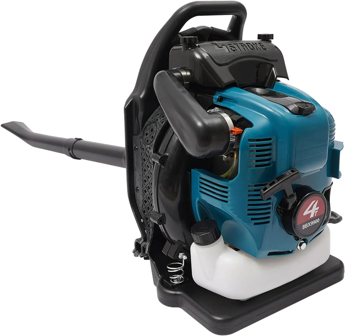 Bladblazer met 4-takt motor, 7000 tpm, 75,6 cc, 2600 W draadloze ventilator en voor tuin, rugzak