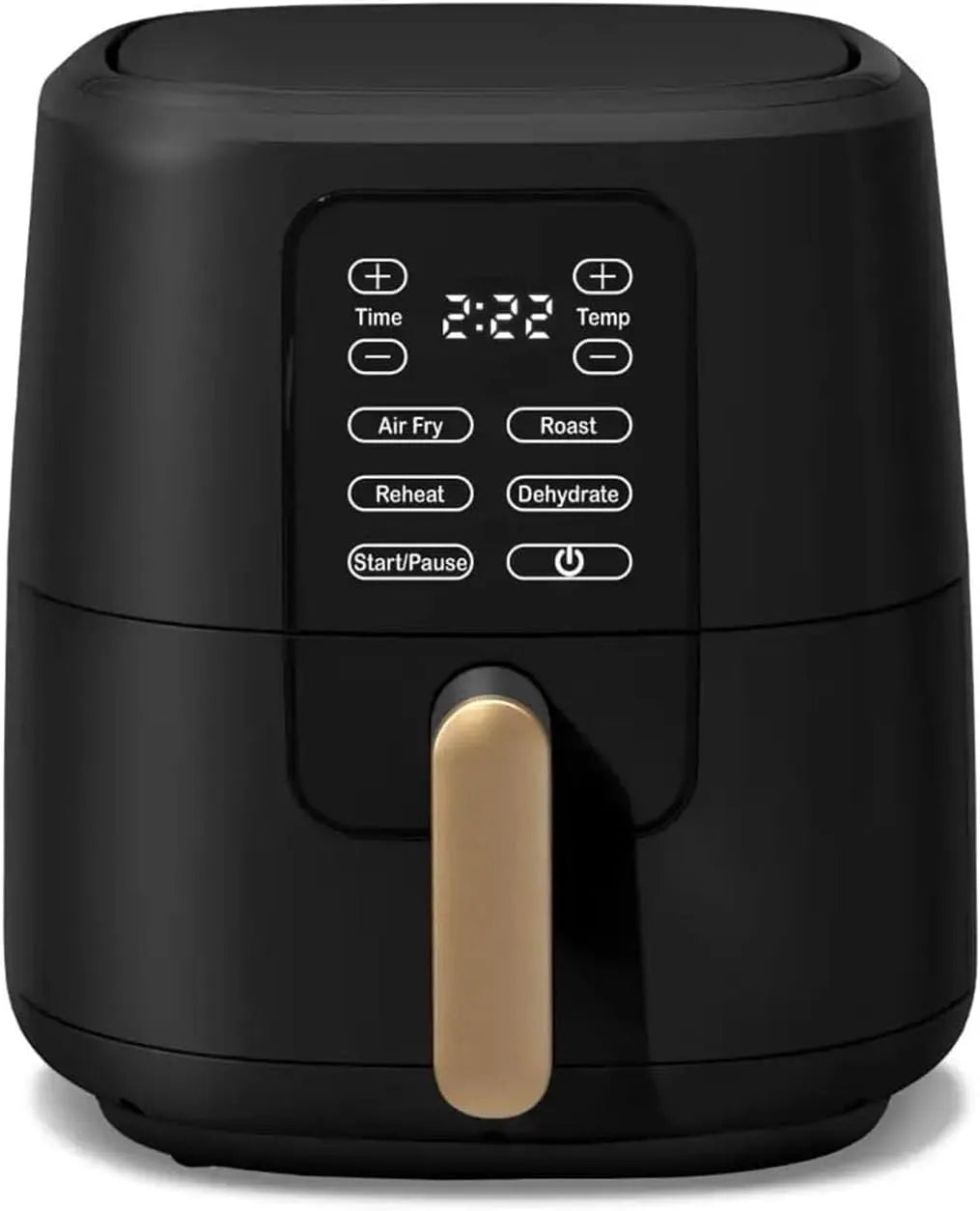 Airfryer, elektrische friteuse aanraakbediening Airfryer RVS 1700 W, Slimme assistent Geniet van het leven