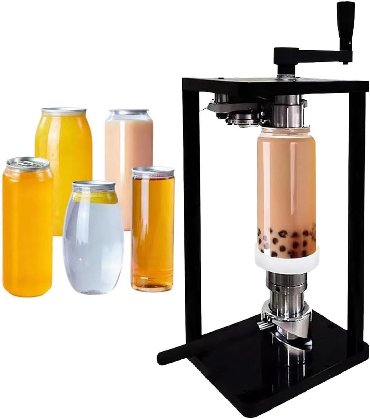 Can Sealer Machine, RVS Rollers & Roterende assen, Sap en Koffie Dranken