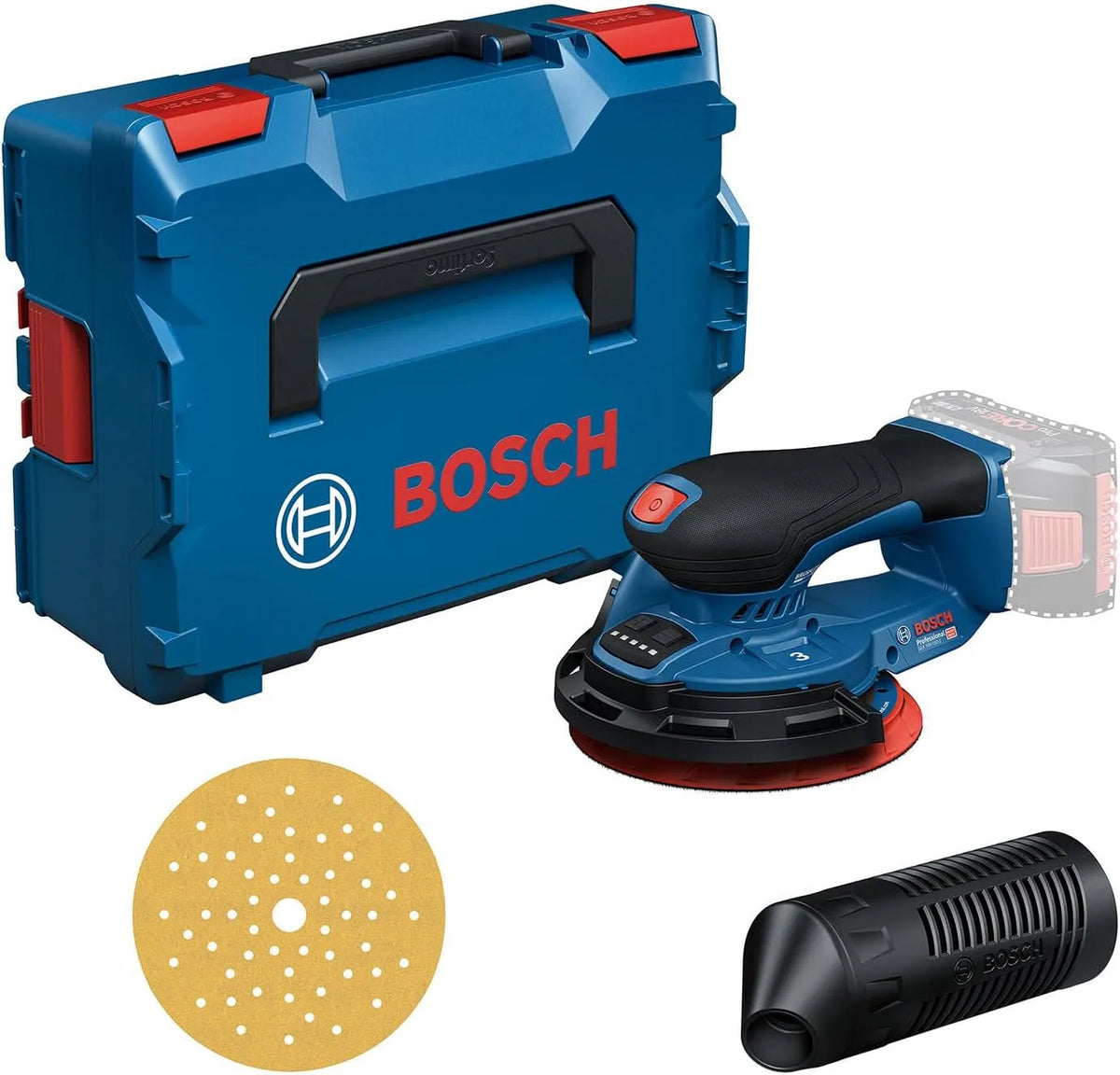 Bosch Professional, 18V, 1 x beschermring, 1 x stofbox, L-BOXX 162, zonder accu/oplader