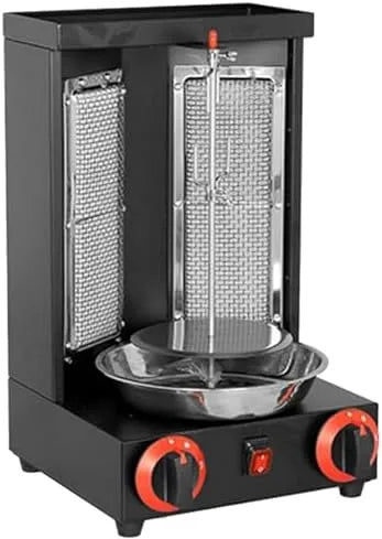 Gas Shawarma Machine, 50-300C Verstelbare Gas Shawarma Machine, RVS Kebab Skewer Cooker voor Restaurant en Thuis Party Gebruik