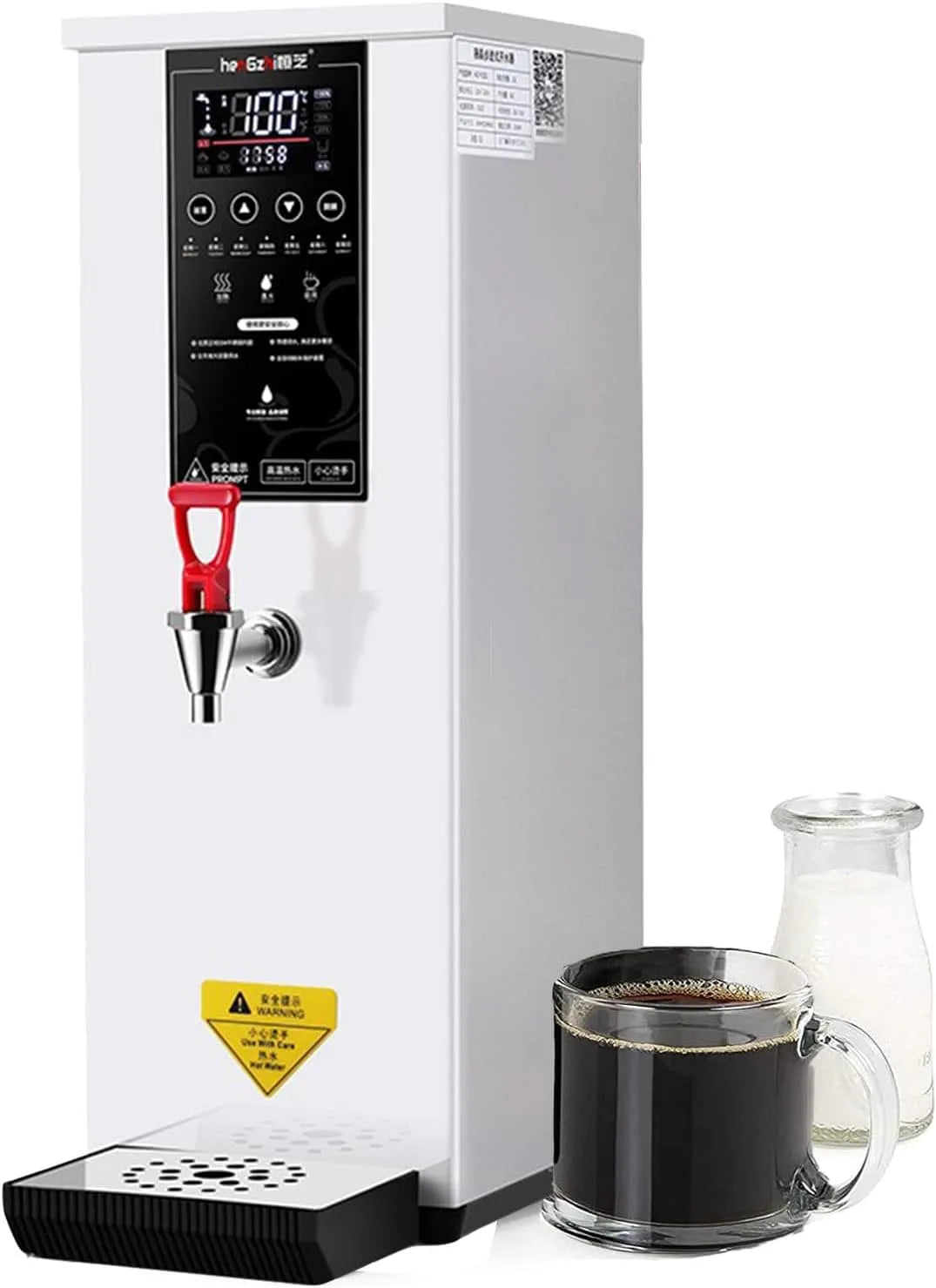 Heetwaterdispensers Voor De Keuken Snel Koken met 40l, 3000 W, Timer en RVS