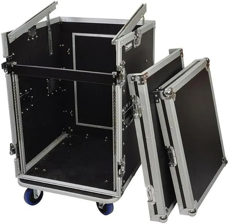 Rack Case met 10U Top en 12U Bottom met 550 x 620 x 780 mm en aluminium