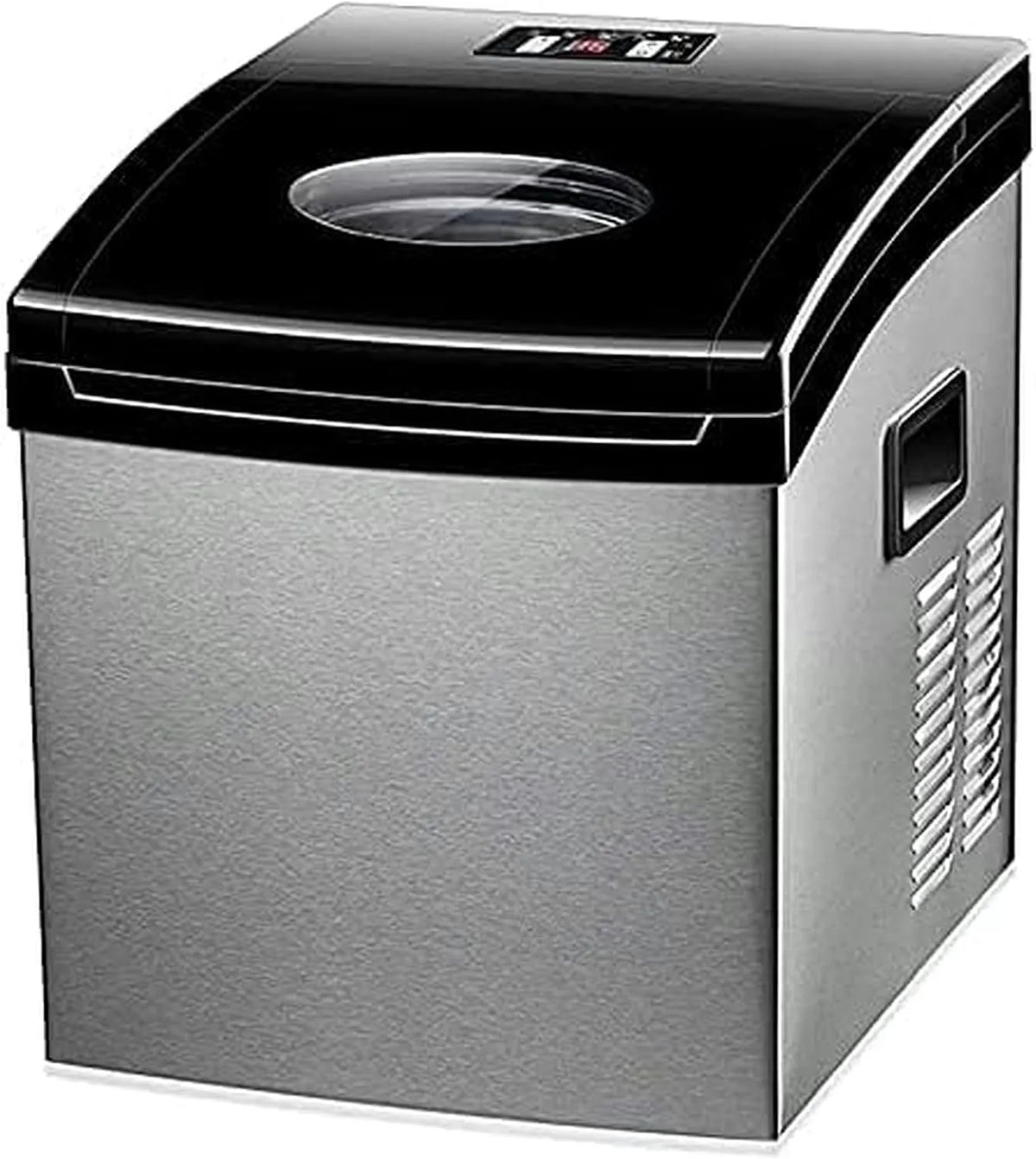 Koelkast, volautomatisch 25 kg, draagbare ijsmachine met LED-display, verstelbare ijsdikte