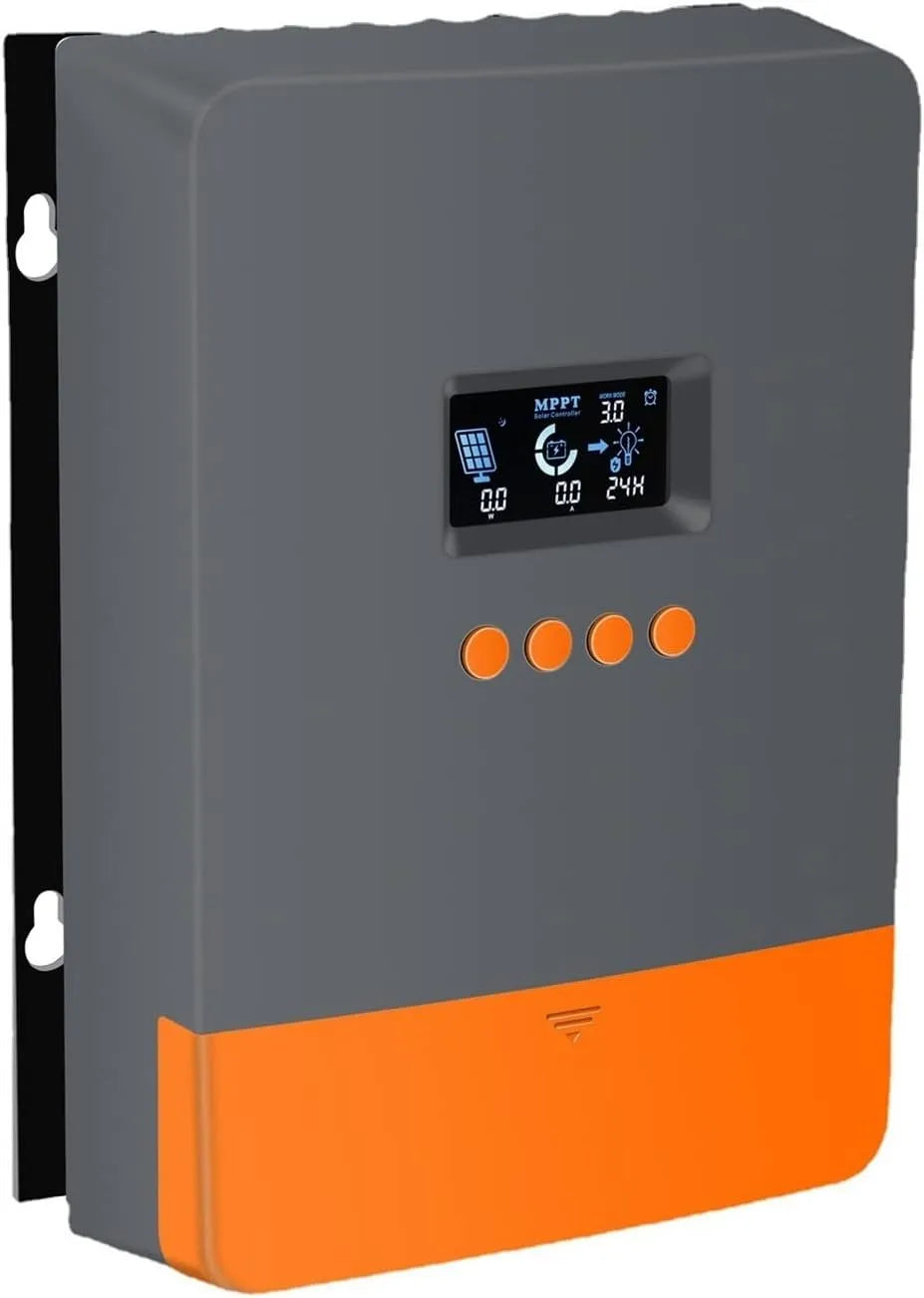 Zonne-laadregelaar met 60A, 24V, 48V en aluminium, 60A MPPT Zonnecontroller 12V /