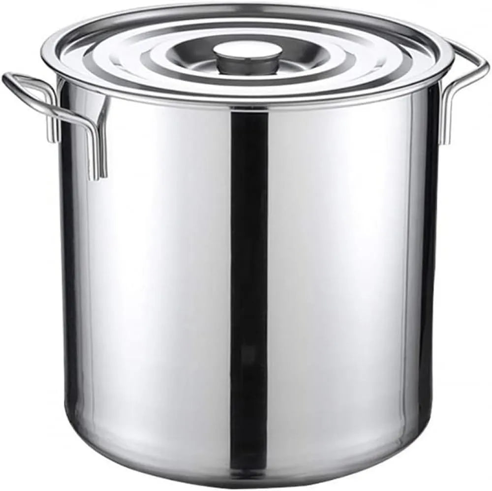 Professal Inless Steel Stock Pot met Deksel x30cm met 30 x 30cm en 18L
