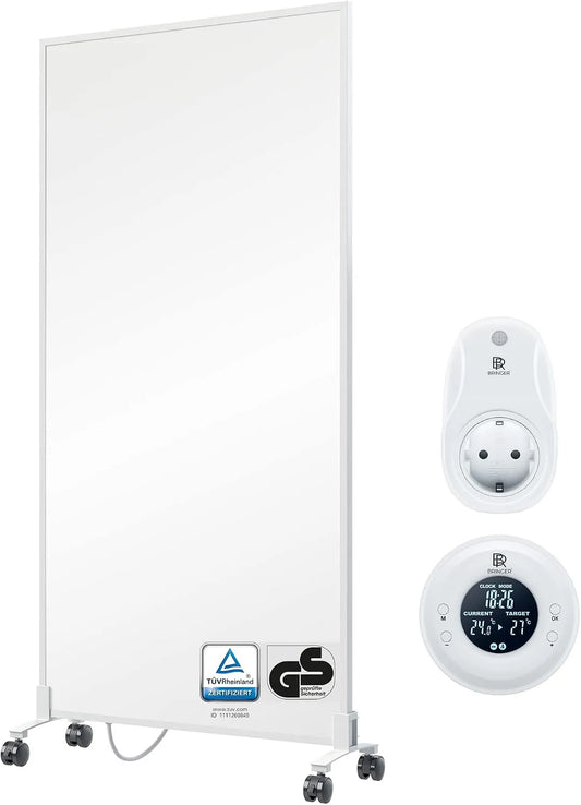 Infraroodverwarming met 60 x 120 cm en afstandsbediening, 1200 watt
