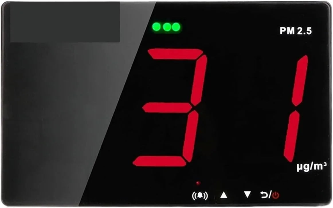 Luchtkwaliteitsmeter, Luchtkwaliteit Monitor Muur PM2.5 Detector CO2, Meter PM 2.5 Brandbaar Slimme Sensor, Gasdetector voor thuis and RV