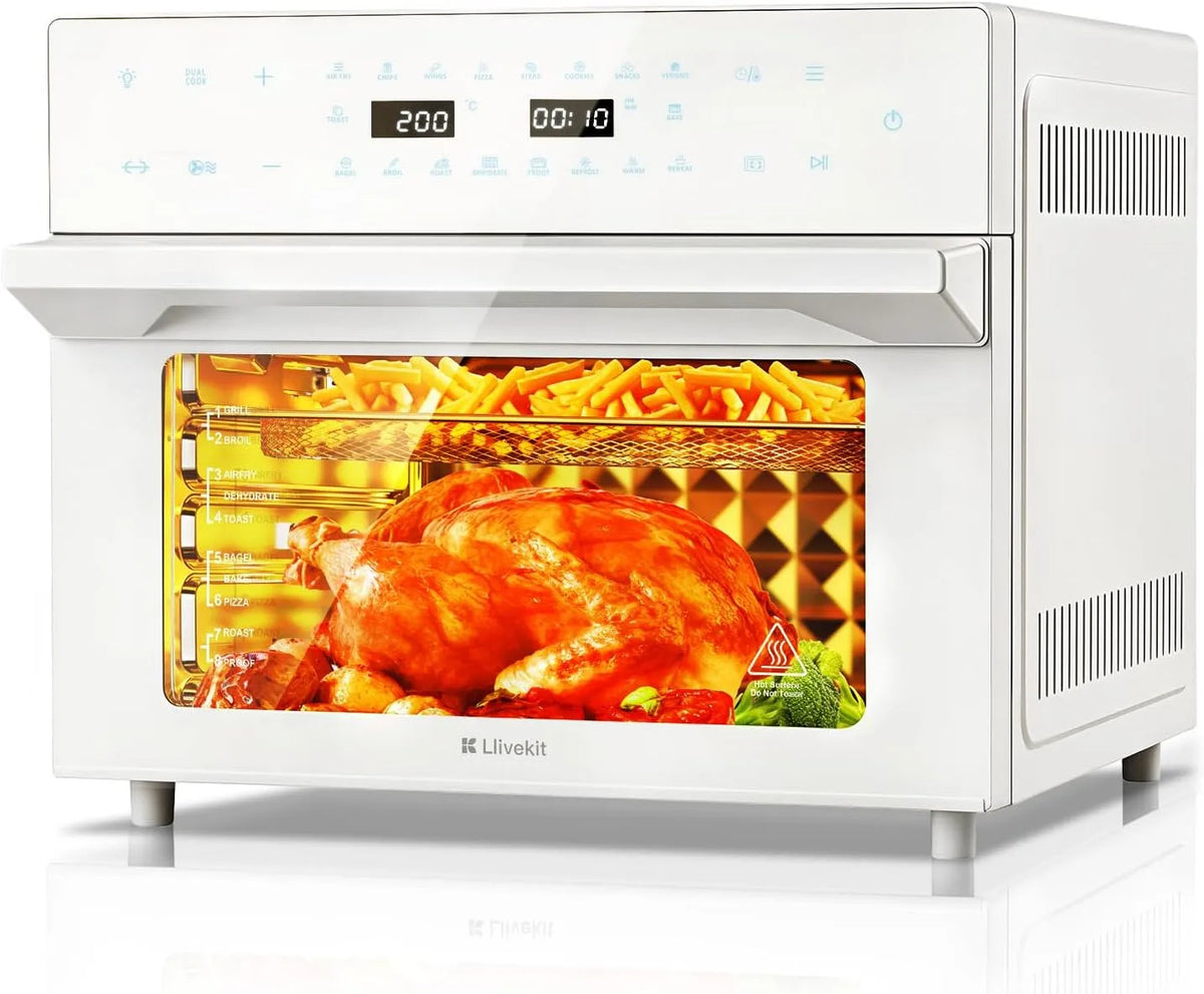 Airfryer, mini-oven met 20 programma's, eetolie mogelijk te maken.