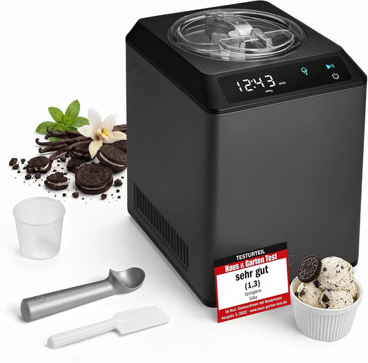 Koeling en verwarming, 2,5 L, 250 W, RVS met koeling en verwarming functie, incl. Receptenboekje