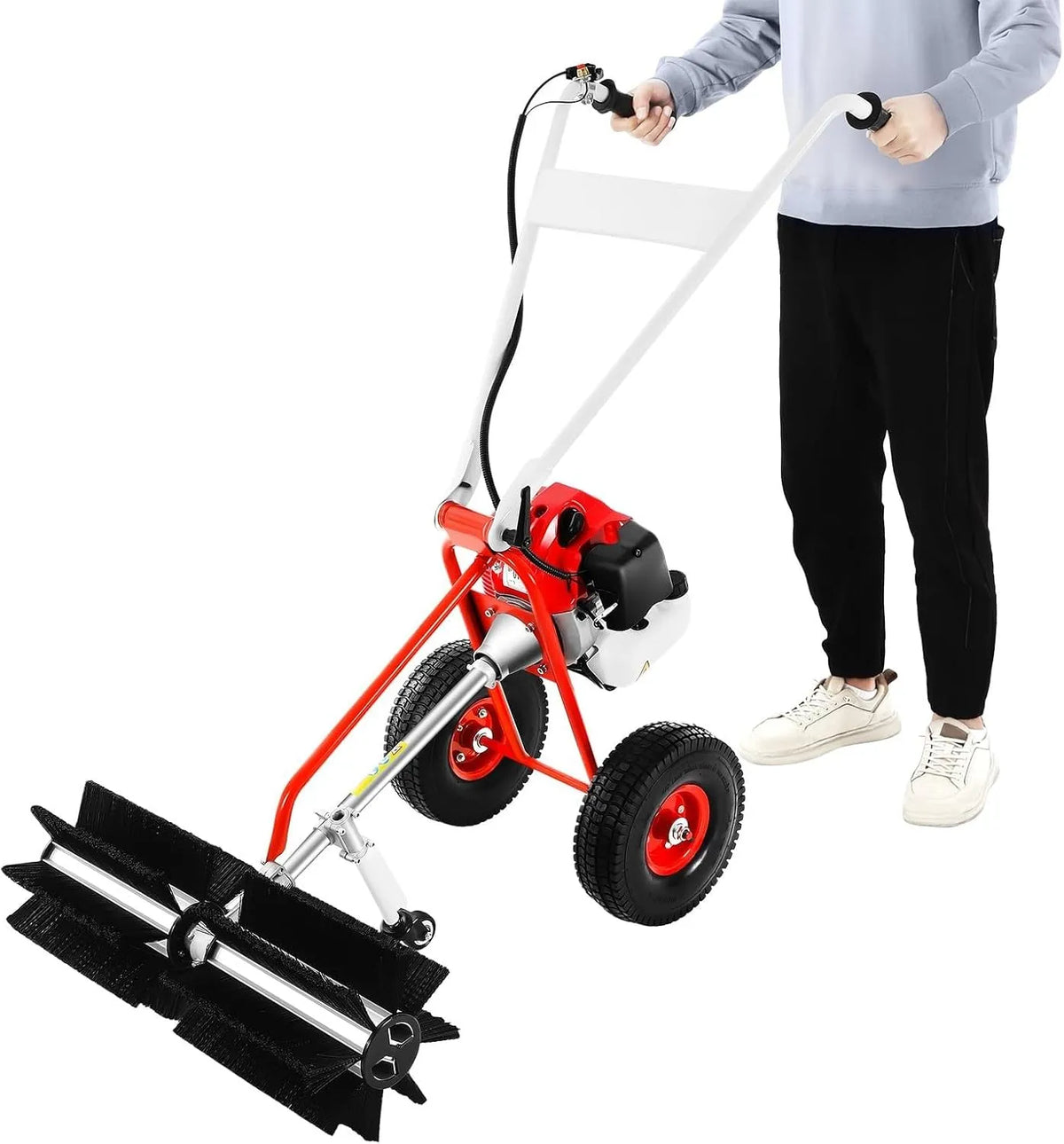 Grasveger met 60 cm, 43CC, 23,6 inch, aluminium en benzineaandrijving