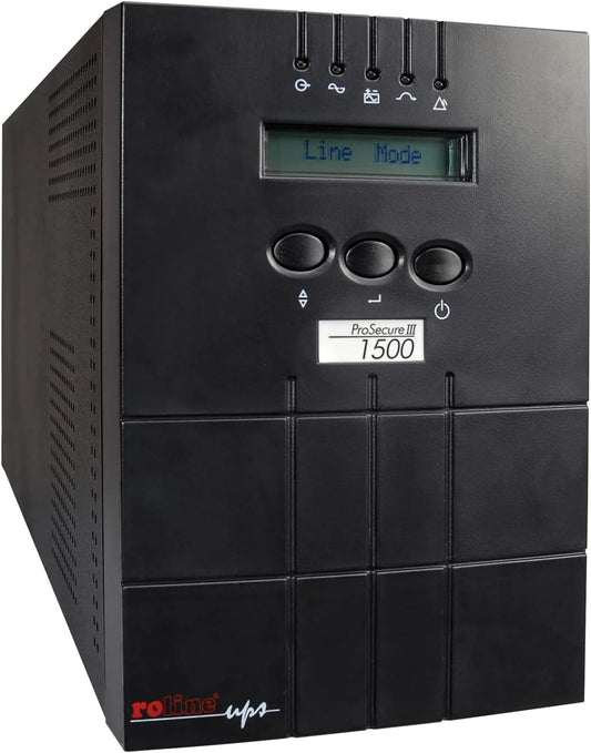 ROLINE 19401063 ProSecure III 1500 Online USV zwart met USB en zwart