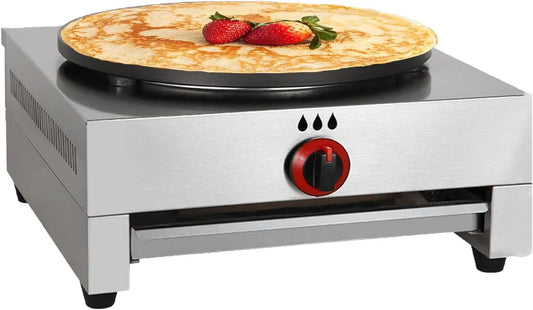 Kookplaat met 15,7 inch, 45 x 45 x 22cm, 12kg, waterreservoir en RVS