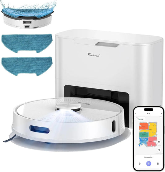 Robotstofzuiger R10 met R10 robotstofzuiger vloerwisser met kaarting