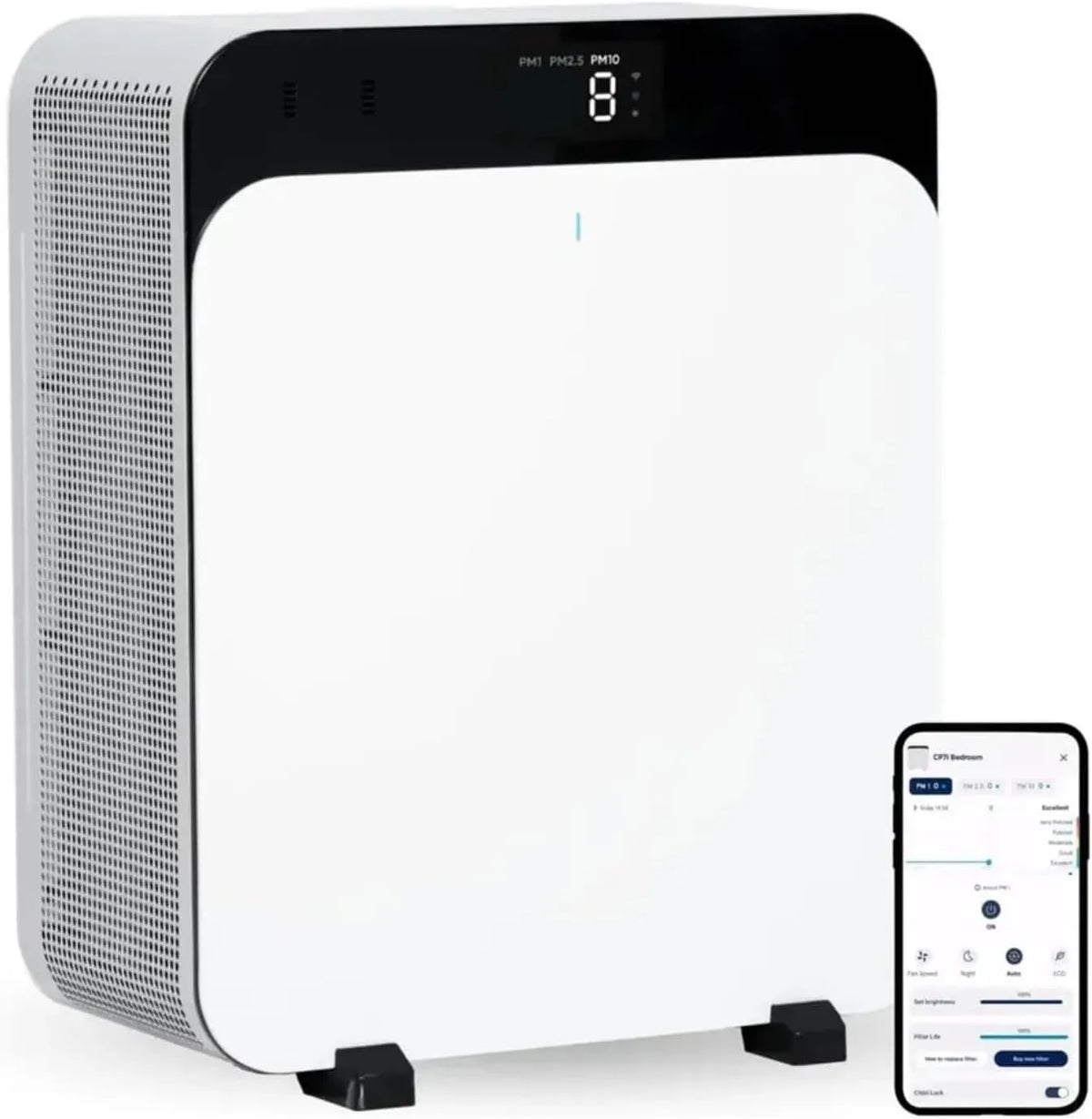 Luchtreiniger, BLUEAIR Premium CP7i, Classic Pro CP7i, en grote ruimtes, 131 m2