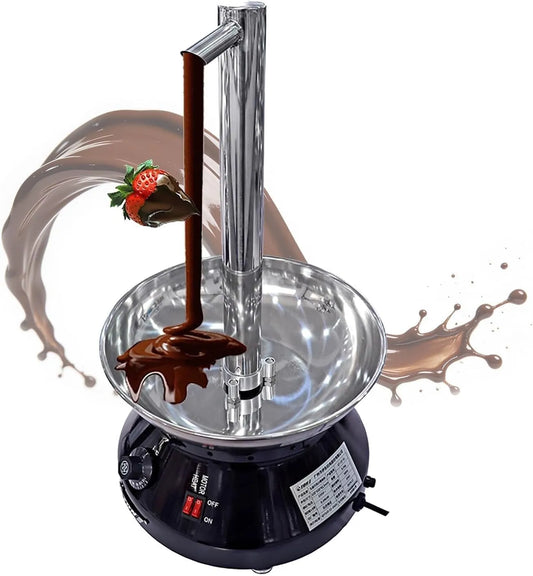 Chocoladefontein Machine met 33 x 33 x 61.3cm, 30-110 °C, 230 W, 3000ml, 6.1kg en RVS