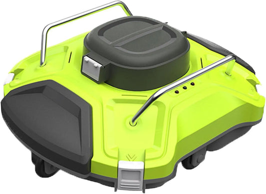 Zwembadrobot, draadloze slimme zwembadreiniger, zwembadstofzuiger, wit groen