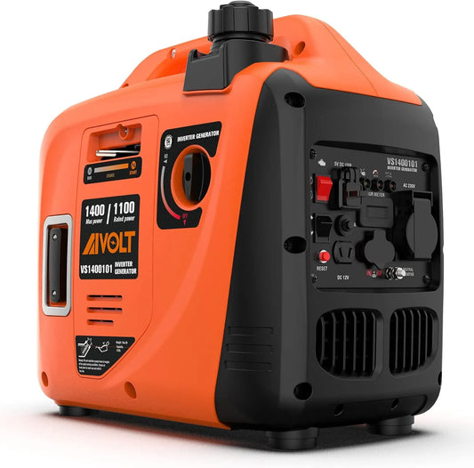 Generator, AIVOLT geluidsarm Inverter Benzine Generator 1400 W