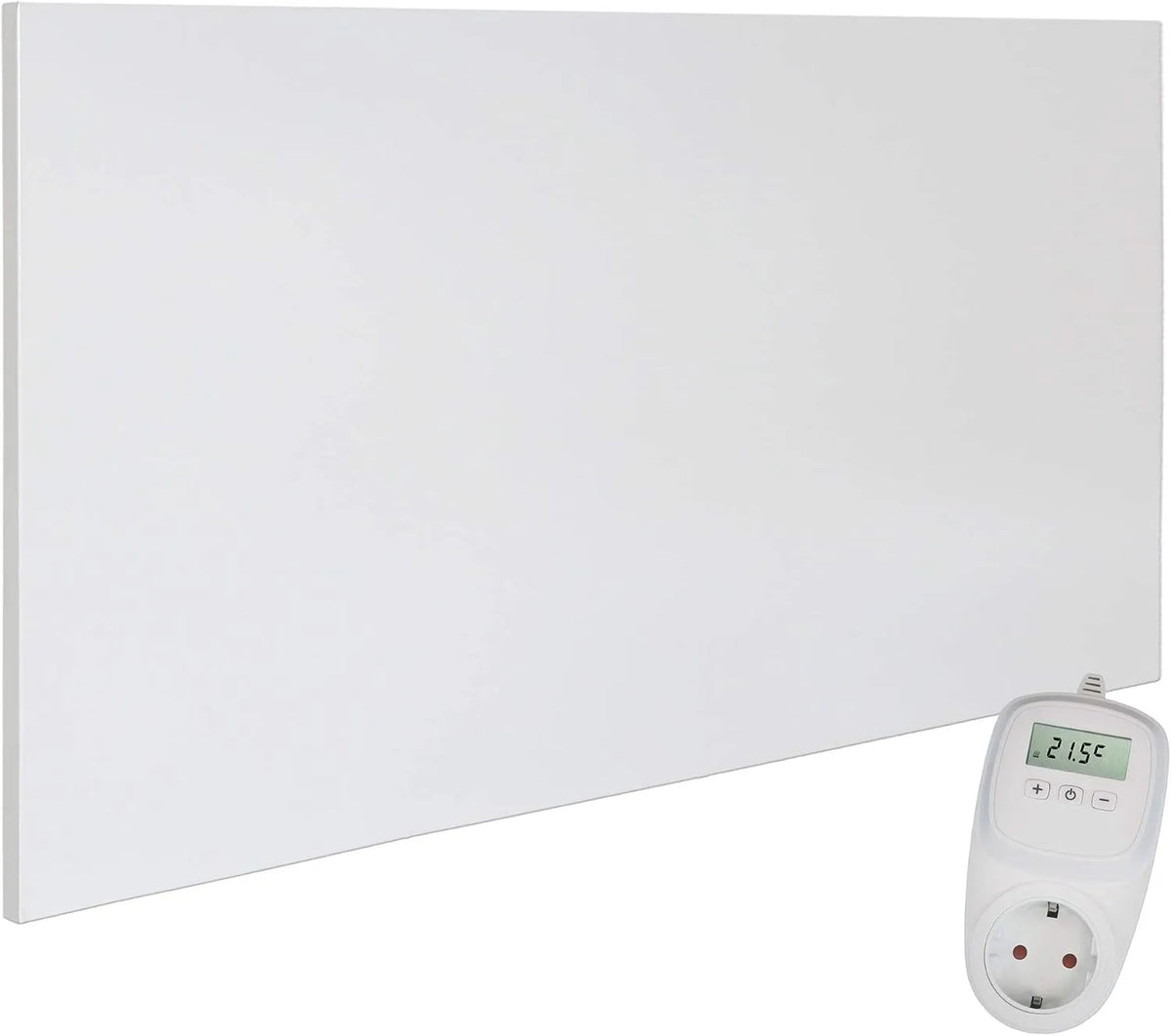 Infraroodverwarming, 700 W, wit + thermostaat TH10, ultravlakke verwarmingsplaat
