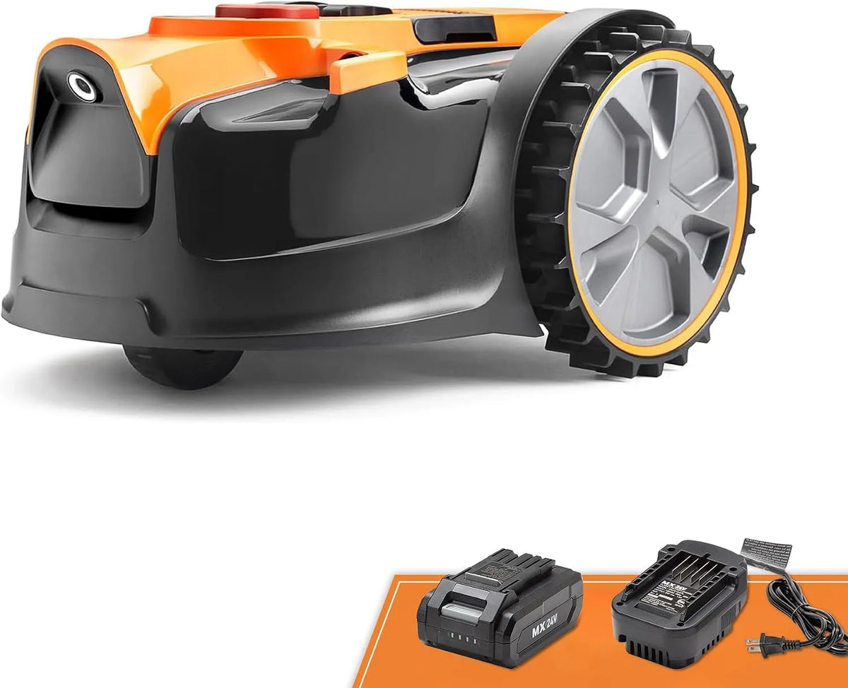 80 m2, 80 m2, grasmaaier, robot met 2 Ah accu, Lawnmaster OcuMow Robotmaaier