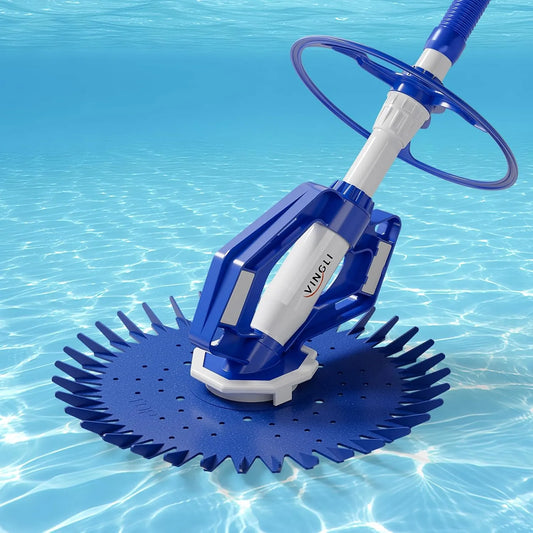 Zwembad, VINGLI Automatische Zwembad reiniger Zuig In-Ground, Stofzuiger Hoofd reiniger Nave blauw