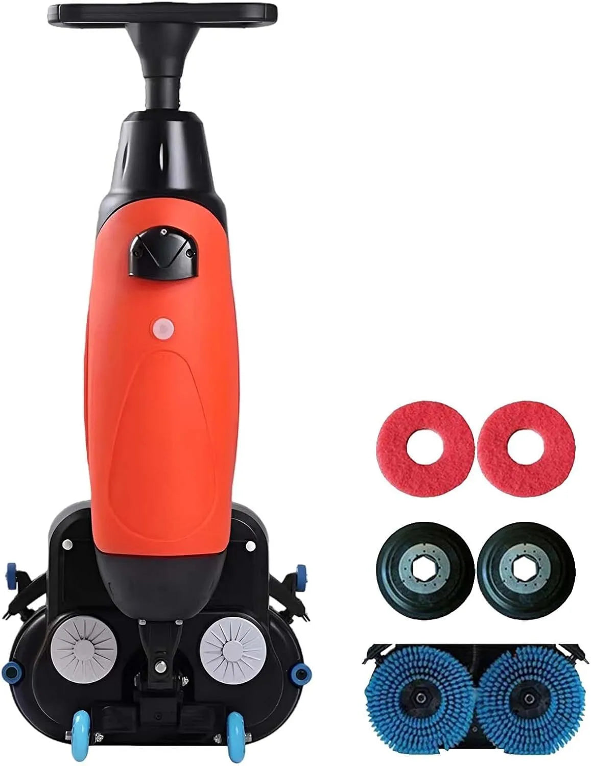 Vloerschrobmachine, Accu-aangedreven mini automatische vloerschrobmachine voor volgwerk, draadloos draagbaar ontwerp, tegels, marmer