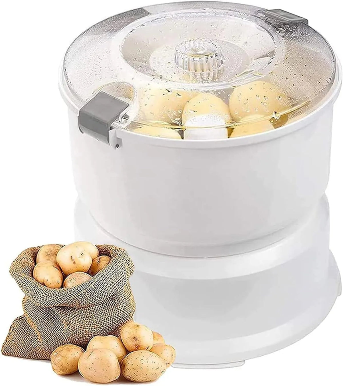 Machine met 85 W, 27 x 25,5 cm, 110V, 10,03 inch, 15 minuten, RVS en wit