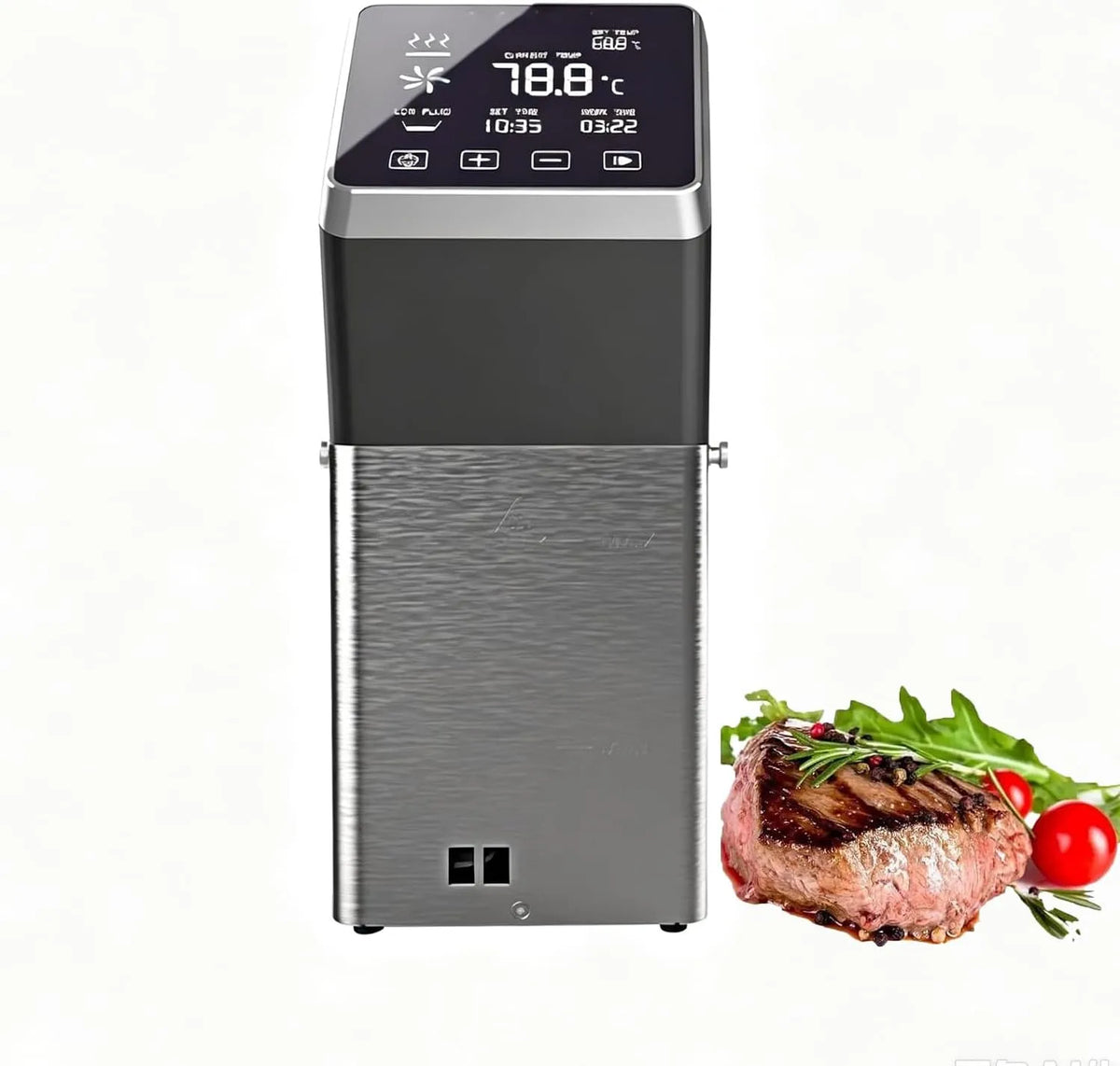 Sous-Vide Machine, 1600 W, 13 x 11.5 x 32cm, 25 l, 0-99°C, 0 minuten