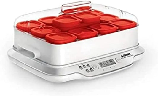 SEB Family Multidélices Yoghurtmaker met 12 kopjes met wit