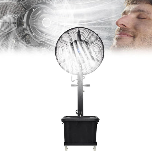 Ventilator met 12L, 3 snelheden, 10 uur, waterreservoir en oscillatiefunctie