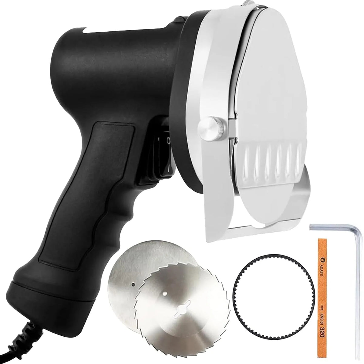 Barbecue, 2800 RPM, 80 W elektrisch Turks Kebab-mes met optionele messen, Elektrische Kebab-snijmachine
