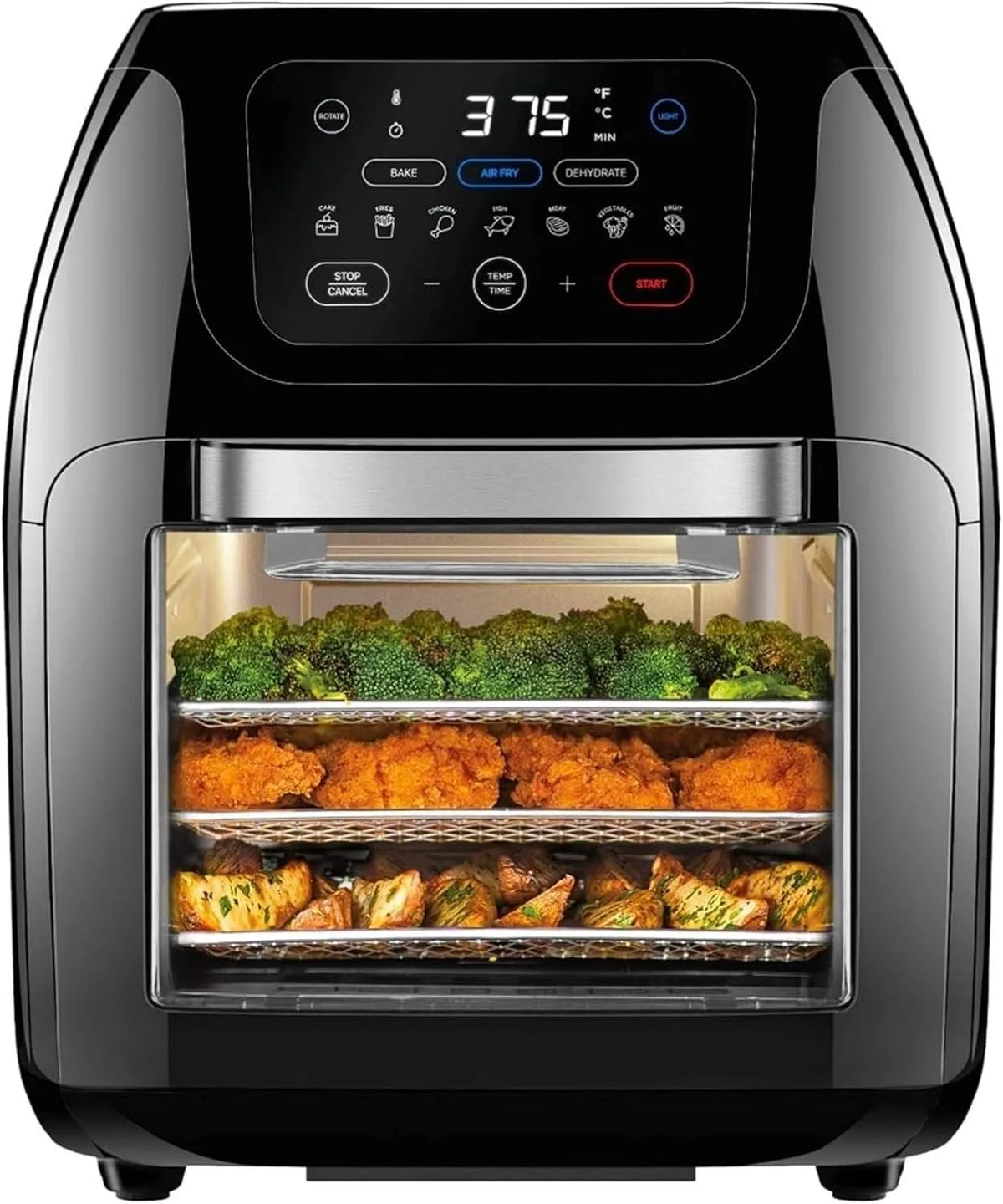Airfryer, elektrische friteuse Frietjes Airfryer Digitale bediening, Vooraf ingestelde kip Keuken Huishoudelijke apparaten, Airfryer Slimme