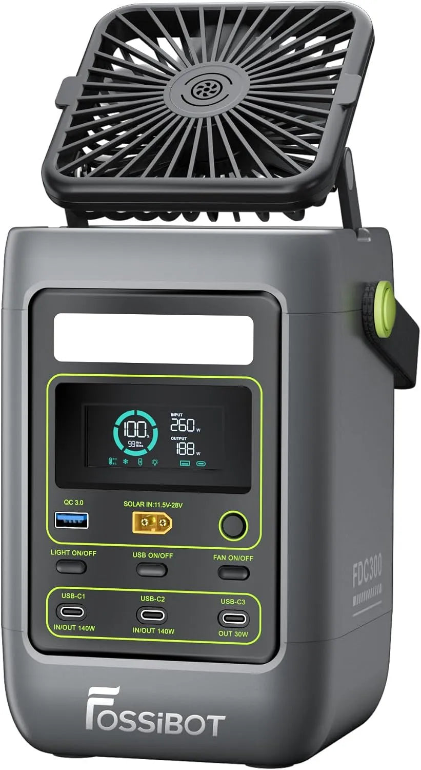 Draagbaar powerstation, FDC300, 288Wh, 1140 W, tablets, de oplaadprotocollen