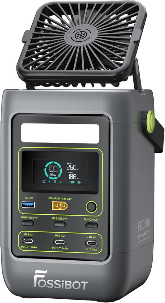 Draagbaar powerstation, FDC300, 288Wh, 1140 W, tablets, de oplaadprotocollen