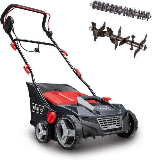 Scheppach Verticuteermachine SC38 met 1600 W, 38 cm en 6 mm, snijbreedte 38 cm