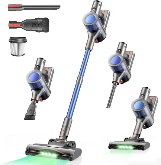 Stofzuiger met 50 kPa, 55 minuten, 2,7 kg, 5 standen, HEPA 5, 50.000 Pa, 2500 mAh en 25 minuten