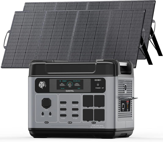 Zonnepaneel met 3200 W, 2x200W, app-bediening, zonne-energie, geluidsarme werking en voor binnen en buiten