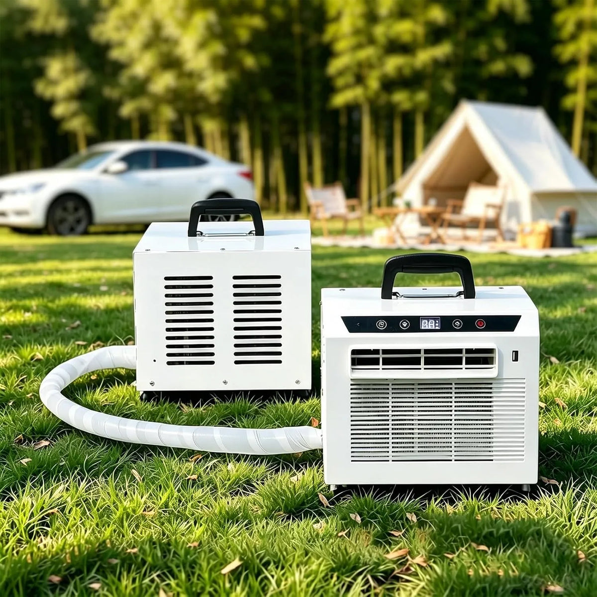 Mobiele airconditioner en Luchtkoeler, 3000 BTU, 200cm, Timer