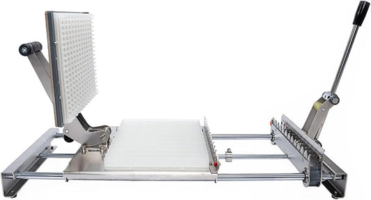 Barbecue, RVS BBQ Spiesjes Maker, Verstelbaar Ontwerp voor Alle Bamboe/Metalen Spiesjes