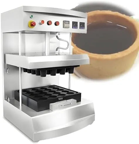 Machine, 3200 W, 1500 stuks/uur, instelbare temperatuur 50-300°C, voor kaas- en eiertaartbodems