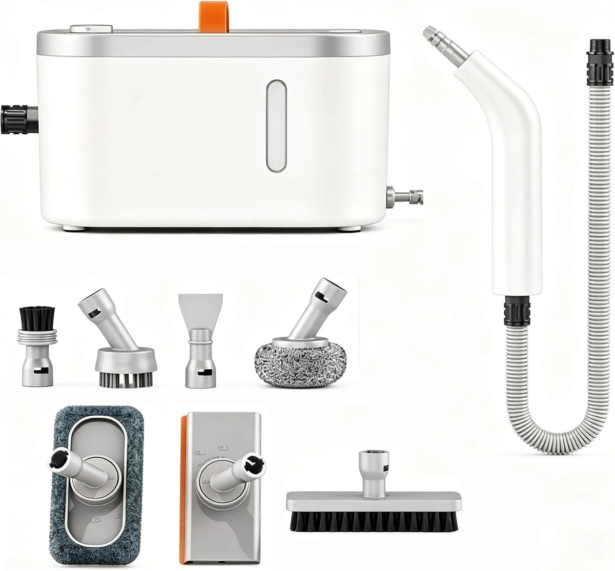 Stoomreiniger met 1200 W, 750 Ml, 120 °C, waterreservoir, hogedrukstoom en snelle opwarming
