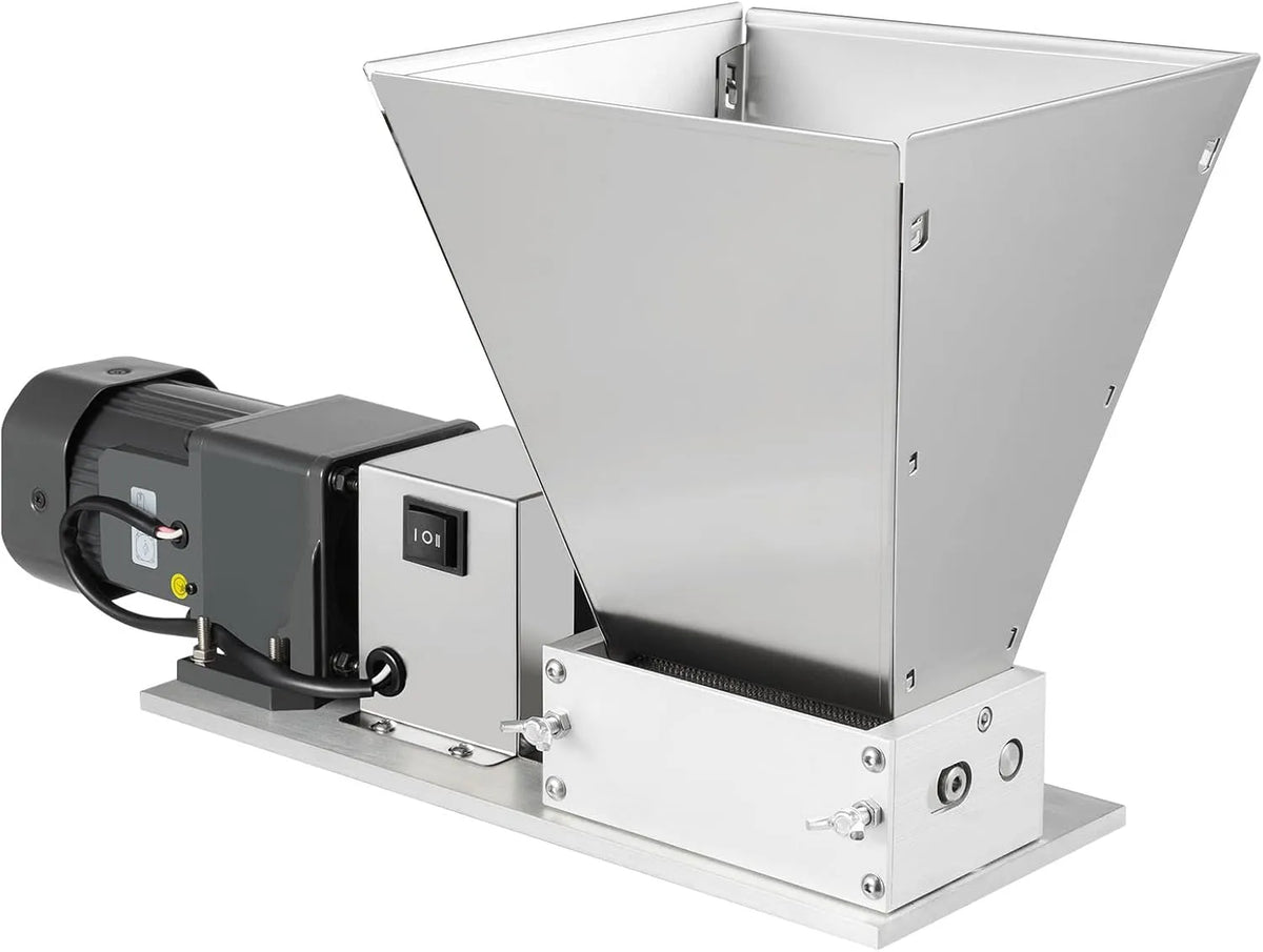Kg/u roestvrijstalen molen, Elektrische graanmolen 220V, 60 W maalmachine met 4L trechter, 20kg/u roestvrijstalen molen voor granen, Inclusief 4